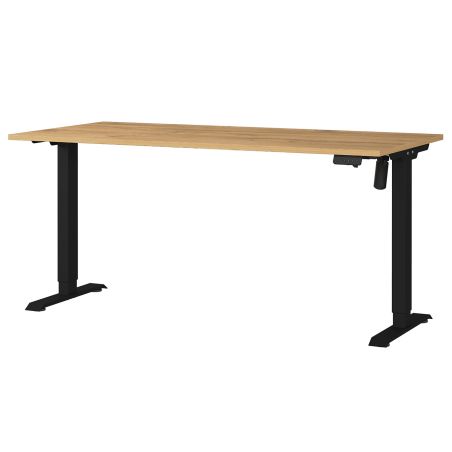 Bureau 8024 PRADES 160 cm réglable en hauteur électriquement, décor chêne Grandson