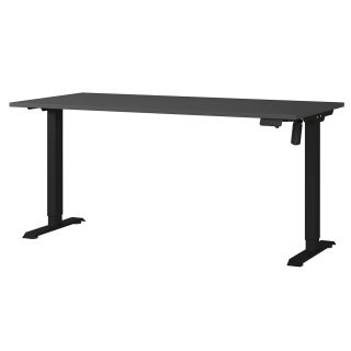 Bureau 8024 PRADES 140 cm réglable en hauteur électriquement, coloris graphite