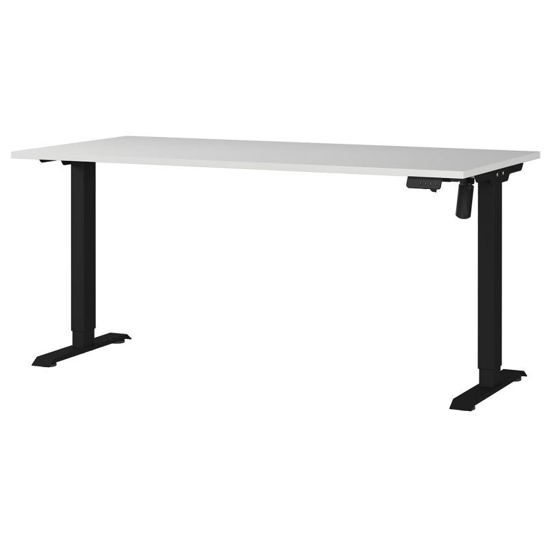 Bureau 8024 PRADES 160 cm réglable en hauteur électriquement, coloris gris clair