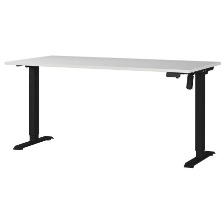 Bureau 8024 PRADES 160 cm réglable en hauteur électriquement, coloris gris clair