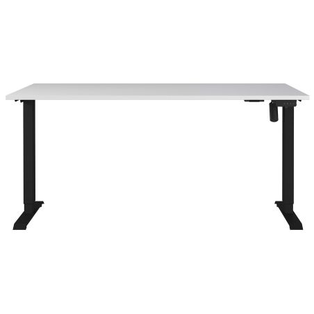 Bureau 8024 PRADES 160 cm réglable en hauteur électriquement, coloris gris clair