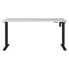 Bureau 8024 PRADES 160 cm réglable en hauteur électriquement, coloris gris clair