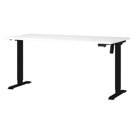 Bureau 8024 PRADES 160 cm réglable en hauteur électriquement, coloris blanc