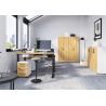 Caisson de bureau 4251 PRADES en décor chêne Grandson et blanc