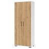 Armoire de bureau 4250 PRADES en décor chêne Grandson et blanc