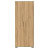 Armoire de bureau 4250 PRADES en décor chêne Grandson et blanc