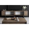 Meuble TV 180 cm LOUXOR en décor noyer