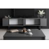 Meuble TV 180 cm LOUXOR gris anthracite
