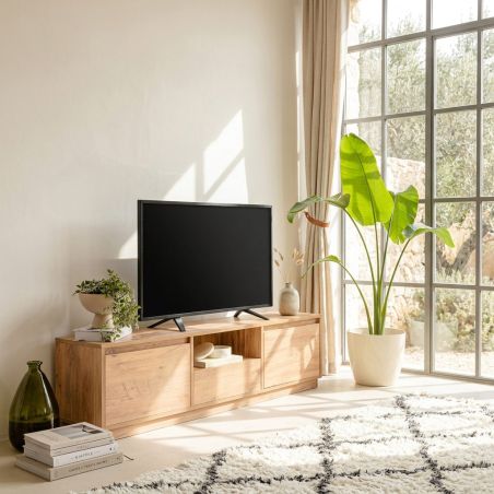 Meuble TV 160 cm VANESSA en décor pin atlantic