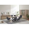 Vaisselier 240 cm GREGORY en décor chêne estival avec éclairage LED inclus