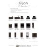 Gijon, armoire 100 cm - 4-portes + 3-niches - Henders and Hazel