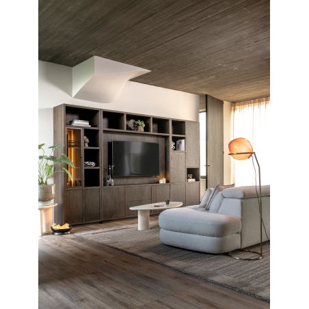 Gijon, tv-buffet 200 cm - 2-portes + 2-tiroirs + plinthe