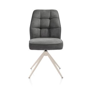 Bell, chaise - pietement creme - pivotante - confort ressorts - Calabria - Henders and Hazel