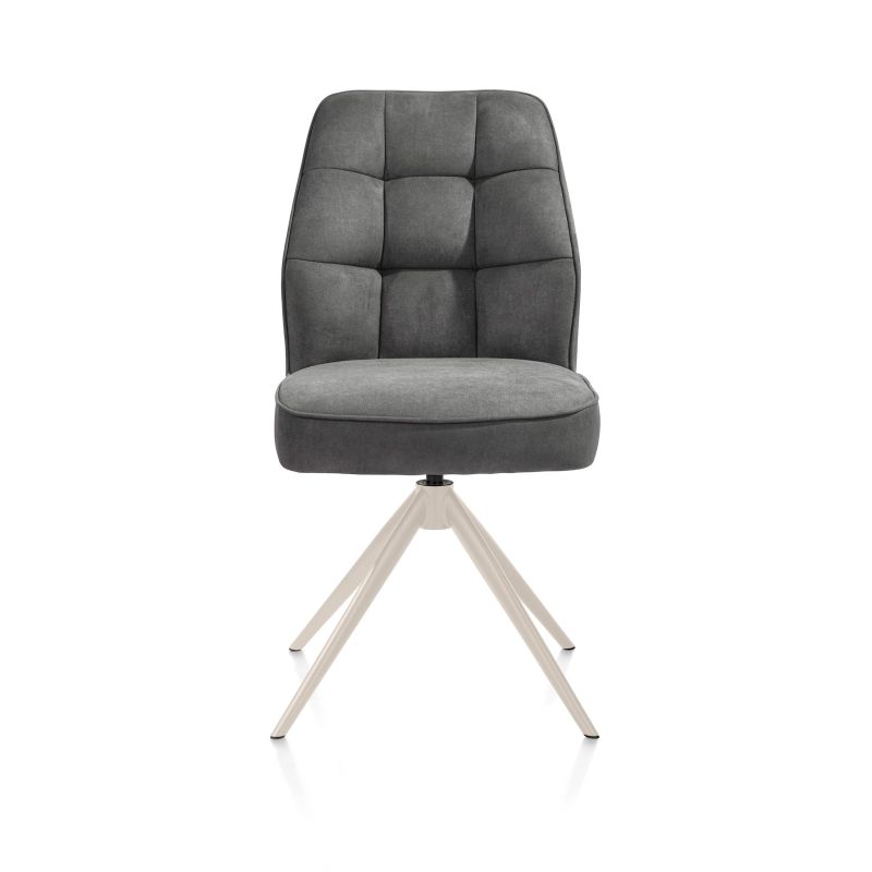 Bell, chaise - pietement creme - pivotante - confort ressorts - Calabria - Henders and Hazel