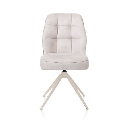 Bell, chaise - pietement creme - pivotante - confort ressorts - Calabria - Henders and Hazel