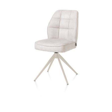 Bell, chaise - pietement creme - pivotante - confort ressorts - Calabria - Henders and Hazel