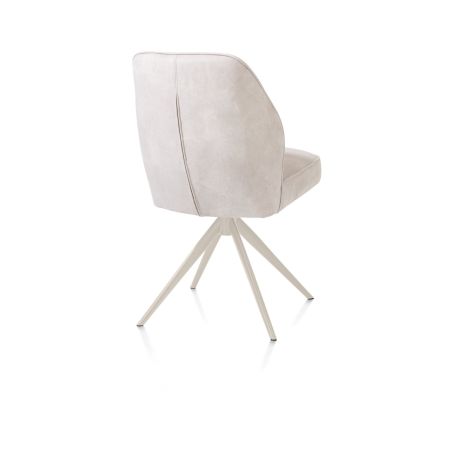 Bell, chaise - pietement creme - pivotante - confort ressorts - Calabria - Henders and Hazel