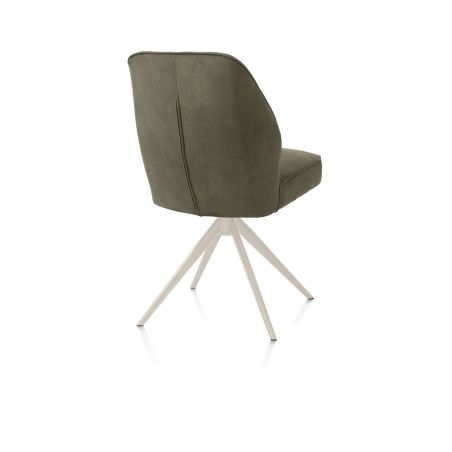 Bell, chaise - pietement creme - pivotante - confort ressorts - Calabria - Henders and Hazel
