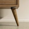 Meuble TV 150 cm EXODUS en décor chêne et blanc