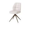 Bell, chaise - pietement steelbrown - pivotante - confort ressorts - Calabria