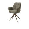 Bell, chaise a accoudoirs - pietement steelbrown - pivotante - confort ressorts - Cal/Vad