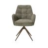 Bell, chaise a accoudoirs - pietement steelbrown - pivotante - confort ressorts - Cal/Vad