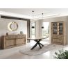 Buffet 218 cm CURTIS en décor chêne cuivre