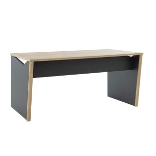Bureau droit ITALIC en 120 cm ou 140 cm ou 160 cm proposé 2 finitions