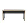 Bureau droit ITALIC en 120 cm ou 140 cm ou 160 cm proposé 2 finitions