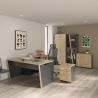 Bureau droit ITALIC en 120 cm ou 140 cm ou 160 cm proposé 2 finitions