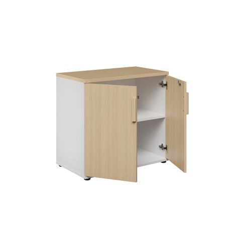 Rangement bas 2 portes ITALIC proposé en 2 finitions