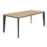 Bureau droit 170 cm ou 190 cm E-MOTION plateau décor chêne structuré