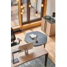 Bureau droit 170 cm ou 190 cm E-MOTION plateau décor chêne structuré