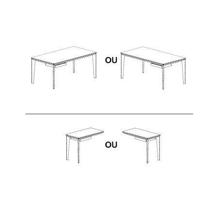 Option tiroir pour bureau ou retour direct E-MOTION