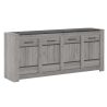 Buffet 223 cm SAWYER en décor chêne gris