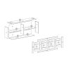 Buffet 223 cm SAWYER en décor chêne gris