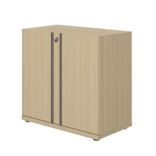 Rangement bas 2 portes E-MOTION chêne structuré