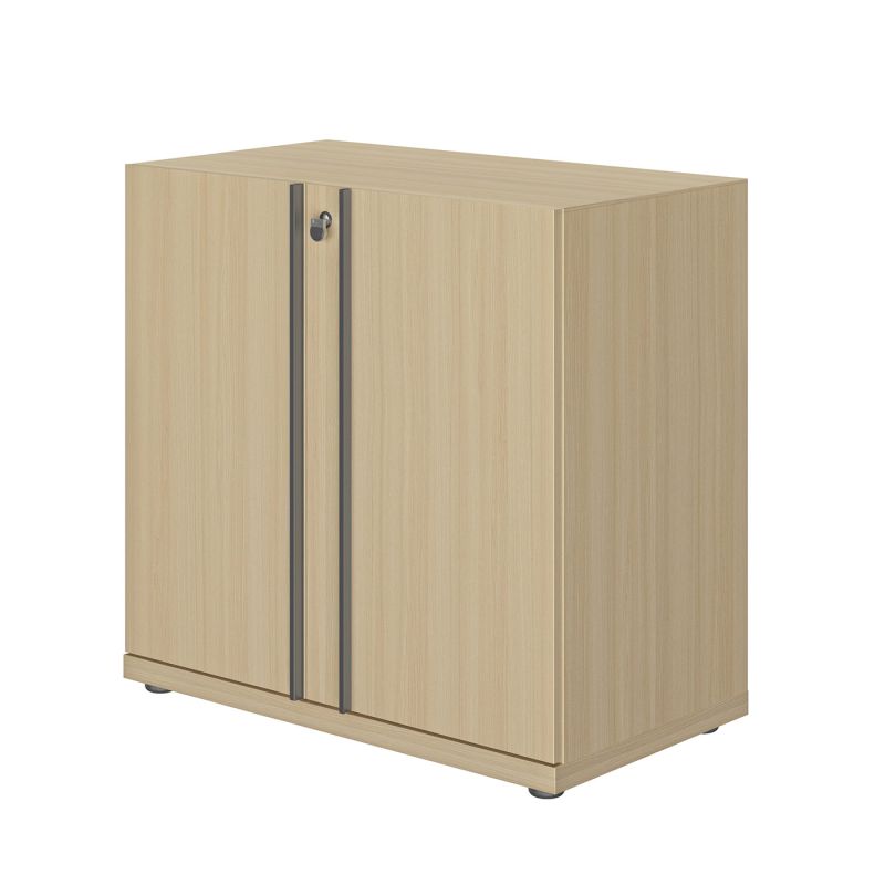 Rangement bas 2 portes E-MOTION chêne structuré