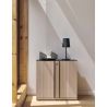 Rangement bas 2 portes E-MOTION chêne structuré