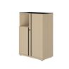 Option top verre noir pour rangement bas ou rangement mi-hauteur E-MOTION