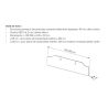 Voile de fond blanc SUNDAY pour bureau droit 140 cm ou 160 cm