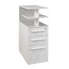 Caisson bout de bureau 80 cm SUNDAY avec top chêne ou top surmeuble