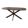Table ovale MAXIME BRUN 180 cm en acacia massif brun chaud