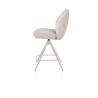 Bell, chaise de bar - piétement creme - pivotante - confort ressorts - calabria
