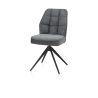 Bell, chaise - piétement rough offblack - pivotante - relax - confort ressorts - combi Cala