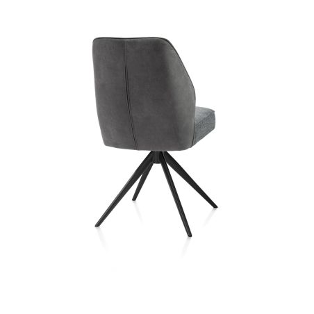 Bell, chaise - piétement rough offblack - pivotante - relax - confort ressorts - combi Cala