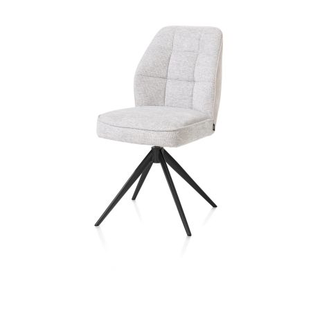 Bell, chaise - piétement rough offblack - pivotante - relax - confort ressorts - combi Cala