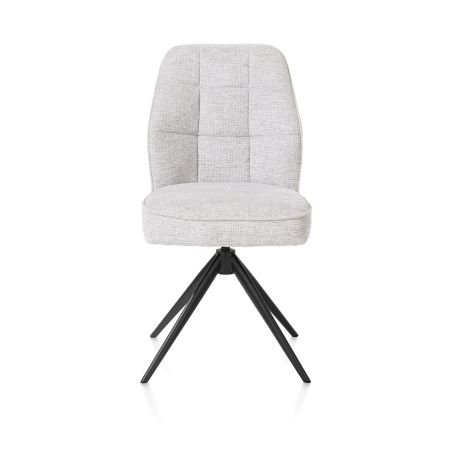 Bell, chaise - piétement rough offblack - pivotante - relax - confort ressorts - combi Cala