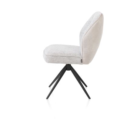 Bell, chaise - piétement rough offblack - pivotante - relax - confort ressorts - combi Cala