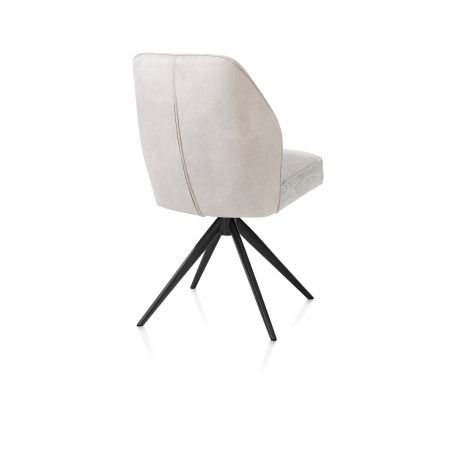 Bell, chaise - piétement rough offblack - pivotante - relax - confort ressorts - combi Cala